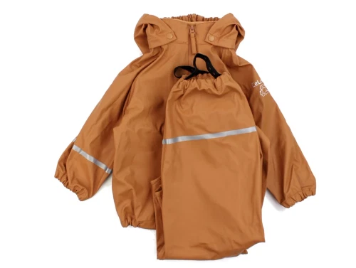 CeLaVi amber brown regntøj recycled PU